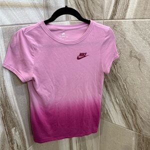 Nike Girl Purple Gradient Tee | Large